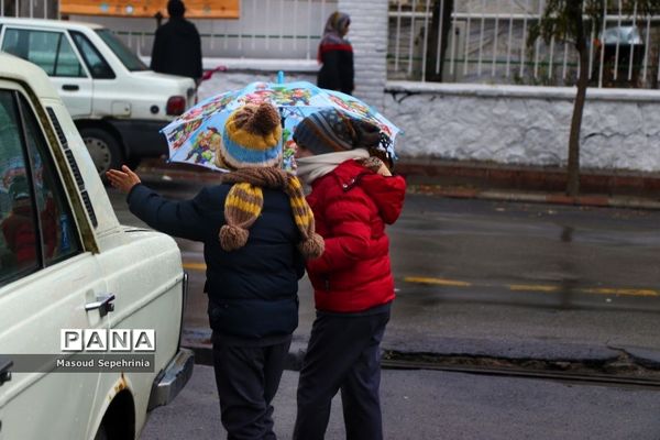 بارش باران در تبریز