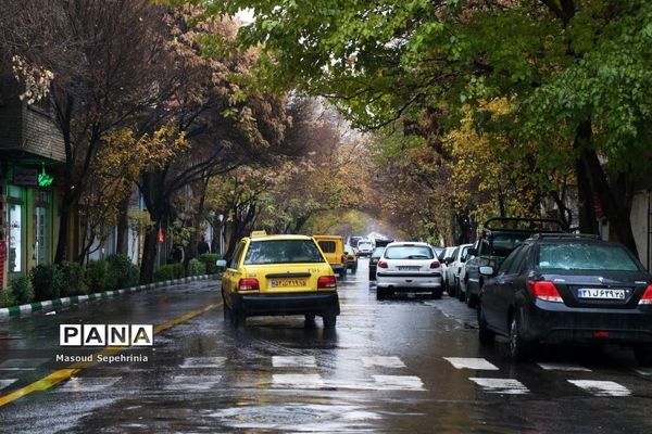 بارش باران در تبریز