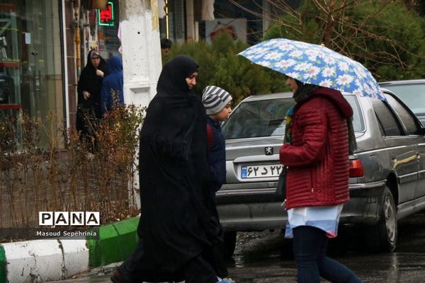 بارش باران در تبریز