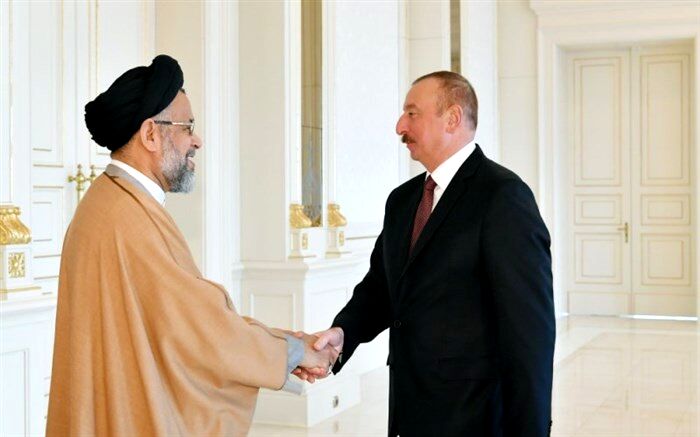 وزیر اطلاعات ایران با رئیس جمهوری آذربایجان دیدار کرد