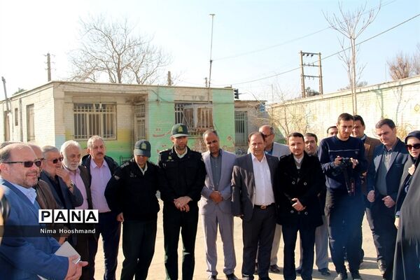 مراسم کلنگ زنی مدرسه خیرساز در شهرری