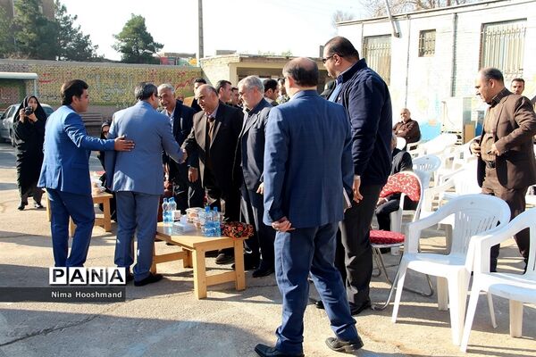 مراسم کلنگ زنی مدرسه خیرساز در شهرری