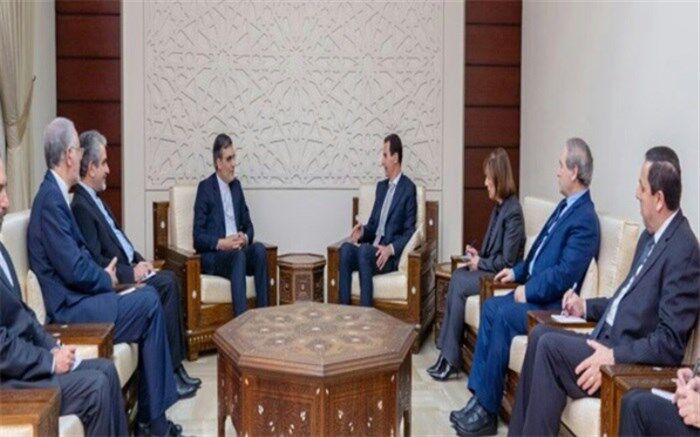 گفت‌و‌گوی جابری انصاری با  اسد درباره تاسیس کمیته قانون اساسی سوریه
