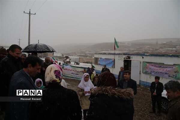 کلنگ زنی مدرسه 3 کلاسه خیر ساز روستای عجمی میانه