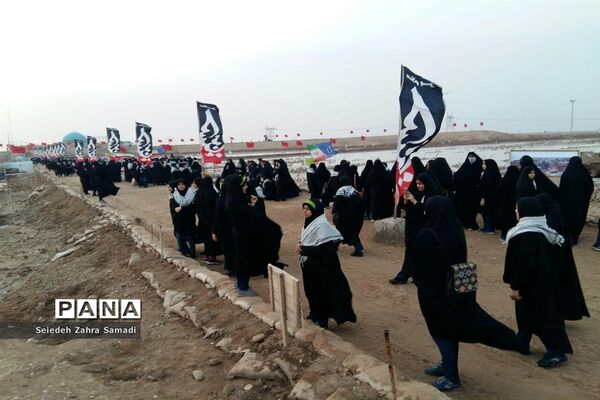 اردوی راهیان نور دانش‌آموزان  ملارد در سرزمین‌های ایثار و شهادت