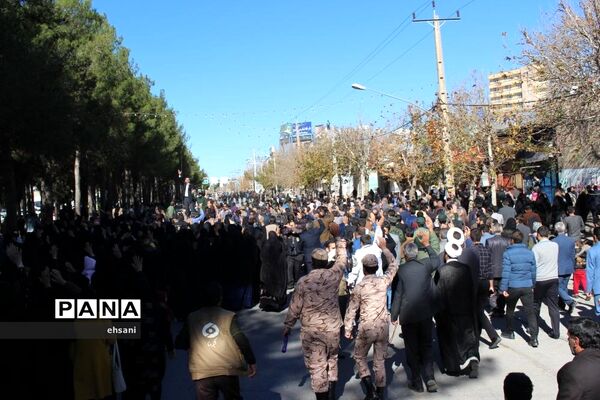 تشییع پیکر مطهر شهید حادثه تروریستی چابهار در یاسوج