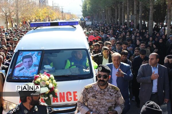تشییع پیکر مطهر شهید حادثه تروریستی چابهار در یاسوج