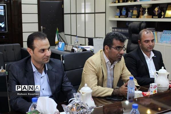 دیدار نایب رئیس  فدراسیون موج سواری آسیا با مدیرکل آموزش و پرورش استان بوشهر