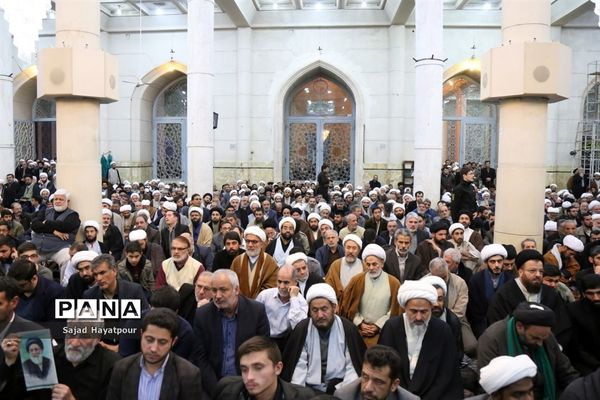 مراسم ختم آیت الله هاشمی شاهرودی در قم