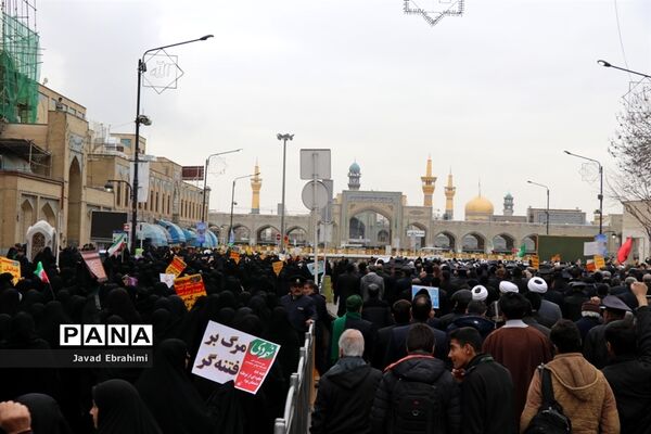 راهپیمایی 9 دی در مشهد