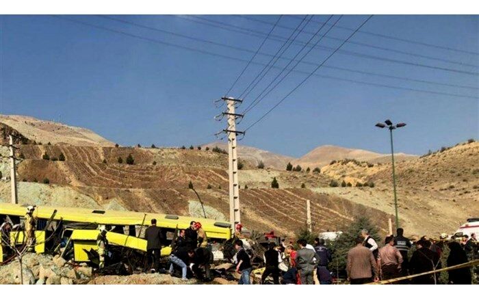 افزایش تعداد کشته‌‌های حادثه واژگونی اتوبوس در دانشگاه آزاد به ۹ نفر + اسامی