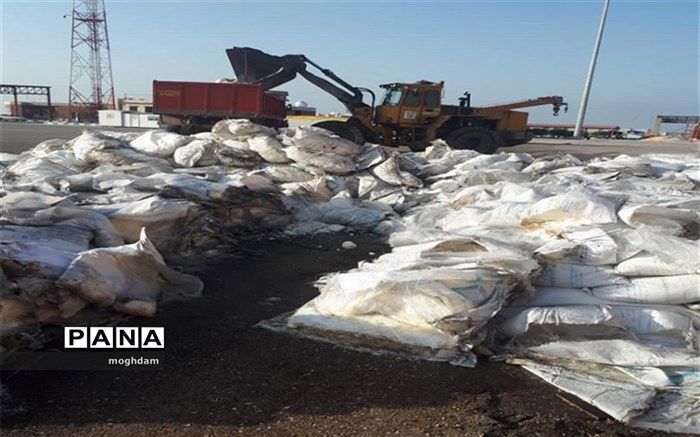 170 تن شکر غیر قابل مصرف در شادگان معدوم شد