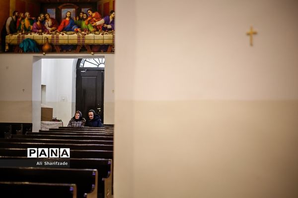 مراسم میلاد حضرت عیسی مسیح در کلیسا حضرت مریم