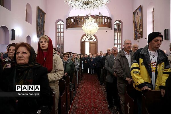 مراسم جشن سال نو ارامنه در کلیسای تارگمانچاتس مقدس