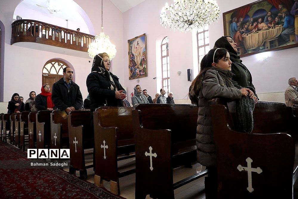 مراسم جشن سال نو ارامنه در کلیسای تارگمانچاتس مقدس