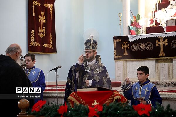مراسم جشن سال نو ارامنه در کلیسای تارگمانچاتس مقدس