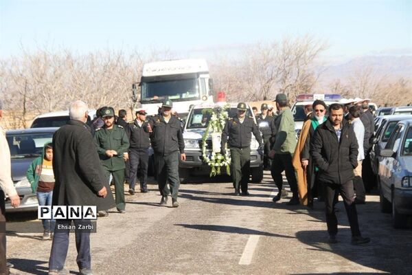 مراسم تشیع پیکر پاک و مطهر  شهید غلامحسن جام‌دوست در تربت جام