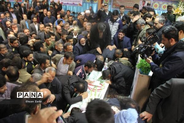 مراسم تشیع پیکر پاک و مطهر  شهید غلامحسن جام‌دوست در تربت جام