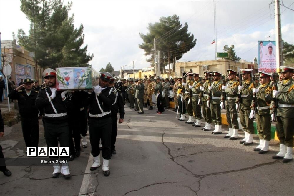 مراسم تشیع پیکر پاک و مطهر  شهید غلامحسن جام‌دوست در تربت جام