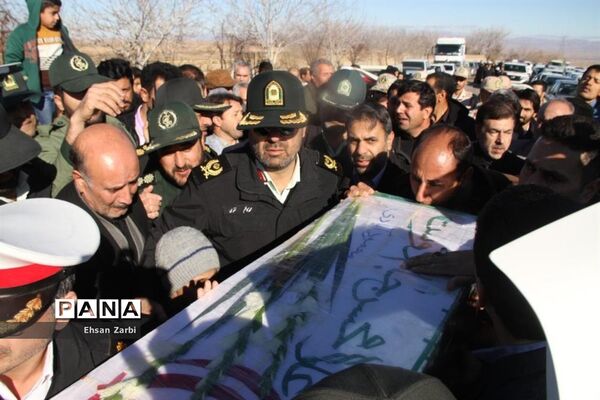 مراسم تشیع پیکر پاک و مطهر  شهید غلامحسن جام‌دوست در تربت جام