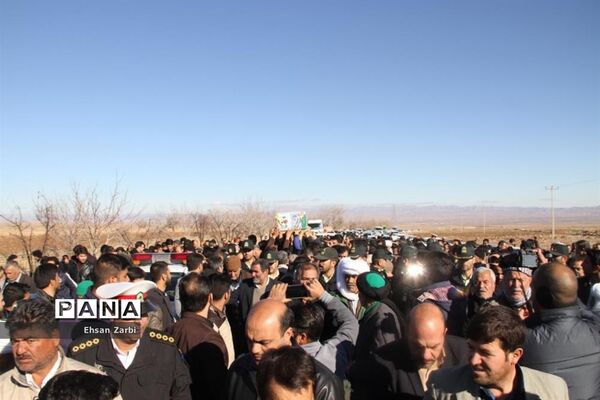 مراسم تشیع پیکر پاک و مطهر  شهید غلامحسن جام‌دوست در تربت جام