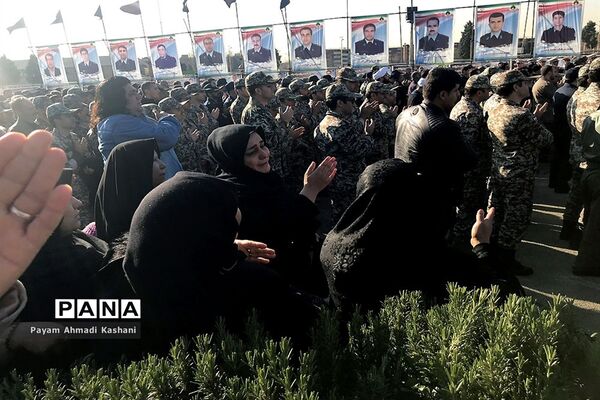 مراسم تشییع شهدای حادثه سقوط بوئینگ ۷۰۷