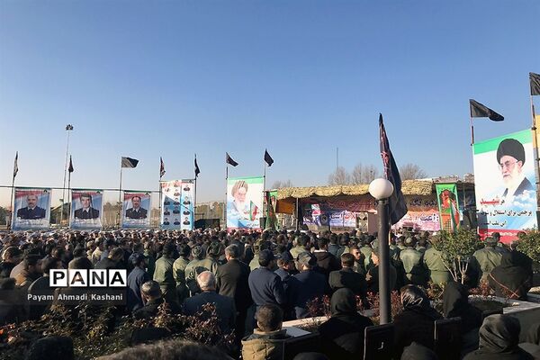 مراسم تشییع شهدای حادثه سقوط بوئینگ ۷۰۷
