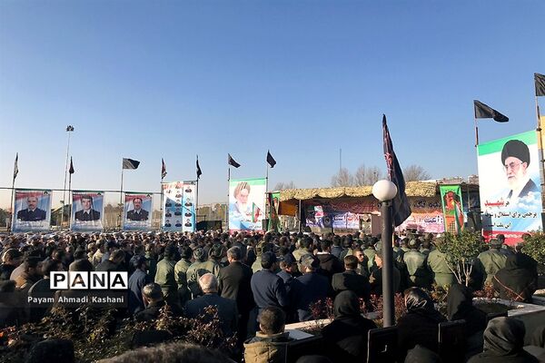 مراسم تشییع شهدای حادثه سقوط بوئینگ ۷۰۷