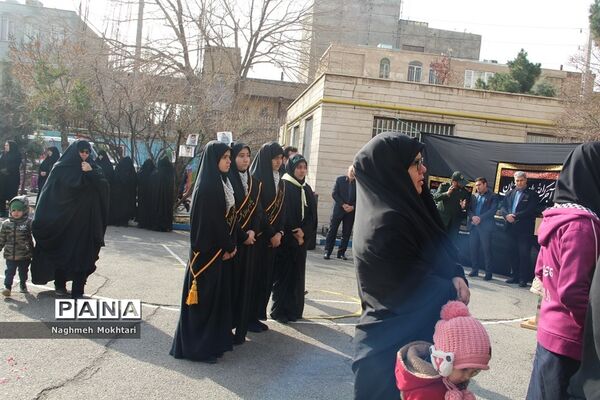 تشییع پیکر مطهر شهید گمنام در مدارس شهرری