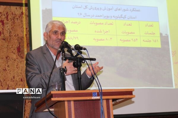 همایش تجلیل از شوراهای برتر آموزش و پرورش کهگیلویه و بویراحمد