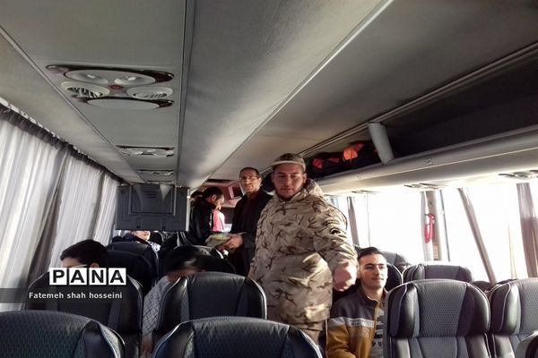 اعزام دانش‌آموزان پسر شهرستان فیروزکوه به اردوی راهیان نور