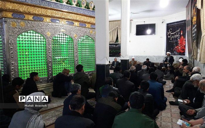 دعای کمیل در امامزاده نصرآباد خوسف برگزار شد