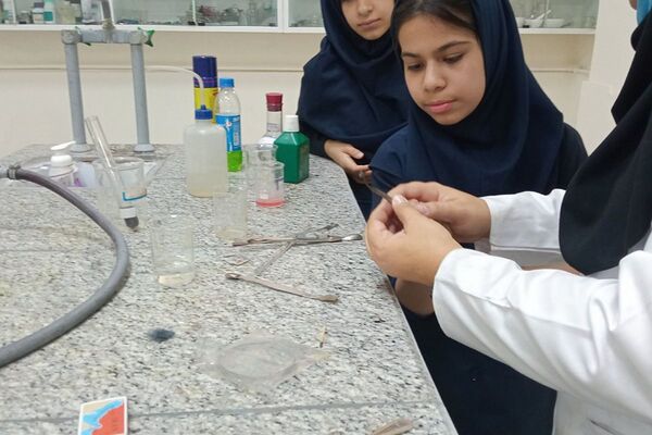 بازدید دانش آموزان دبیرستان حضرت ولیعصر (عج) ناحیه یک ری از پژوهش‌سرای رازی 