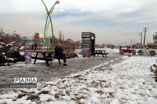 یک روز برفی در پارک گللر باغی ارومیه