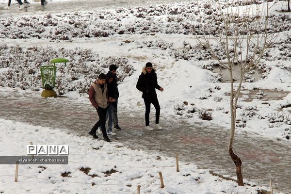 یک روز برفی در پارک گللر باغی ارومیه