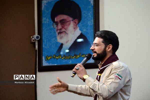 گردهمایی مربیان پیشتاز سازمان دانش‌آموزی خوزستان بمناسبت چلمین سالگردپیروزی انقلاب اسلامی اهواز-1