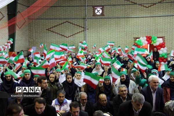 آیین نواختن زنگ انقلاب در مدرسه شهید ساکو مجنونیانس ارومیه