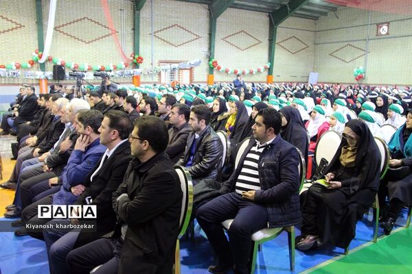 آیین نواختن زنگ انقلاب در مدرسه شهید ساکو مجنونیانس ارومیه