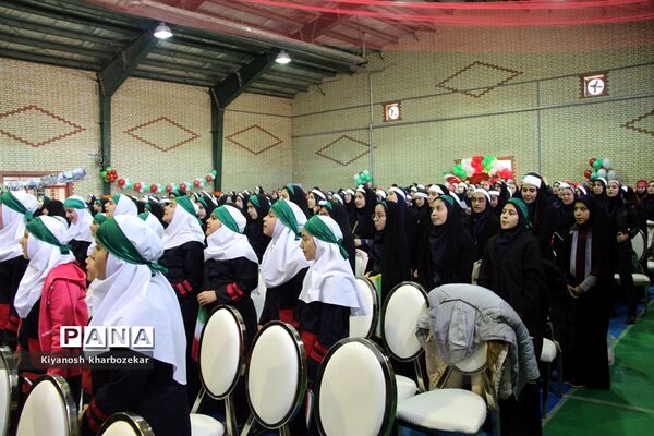 آیین نواختن زنگ انقلاب در مدرسه شهید ساکو مجنونیانس ارومیه