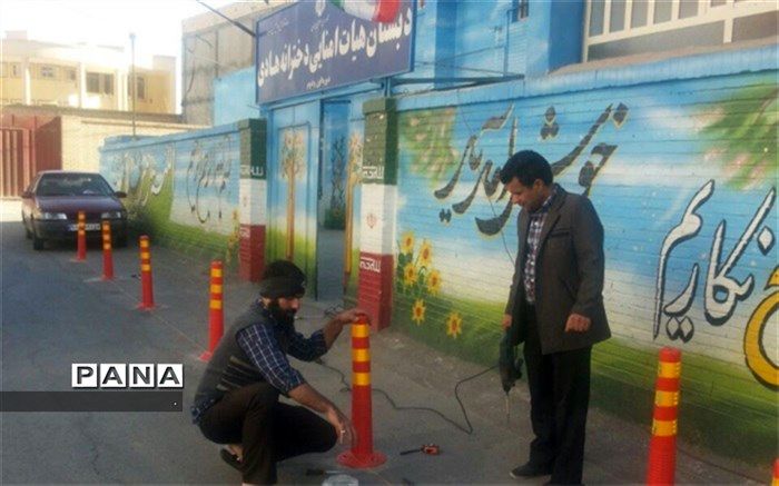 کوچه دبستان هادی یزد ایمن سازی شد