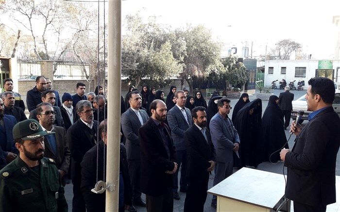 صبحگاه مشترک فرهنگیان بسیجی ناحیه دو شهر ری برگزار شد