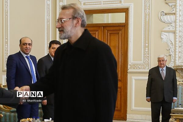 دیدار وزیر امورخارجه سوریه با علی لاریجانی