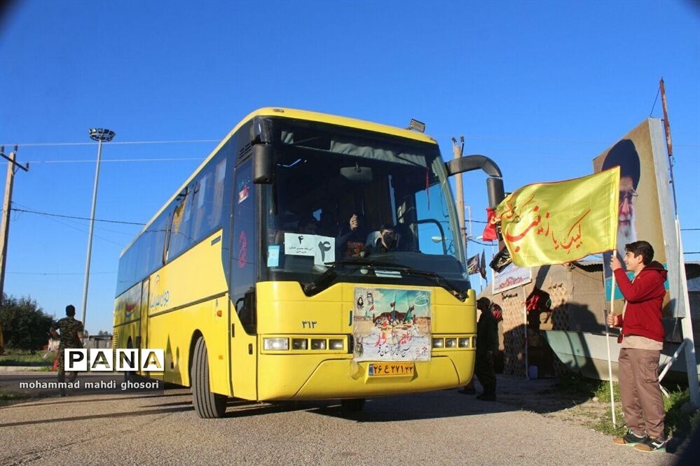 حضور دانش‌آموزان قمی در اردوی راهیان نور