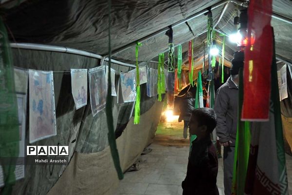نمایشگاه شهدای جومیان درشهرستان خوسف