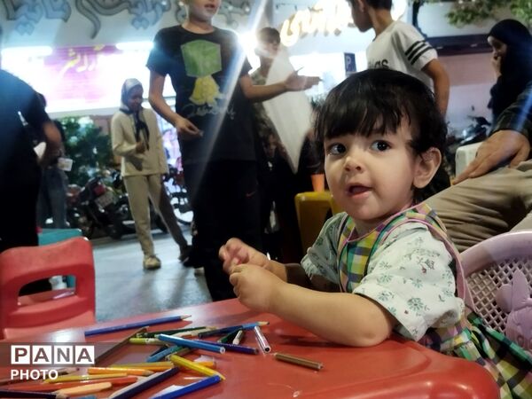 مشق عشق و آگاهی در موکب کودک فرهنگیان
