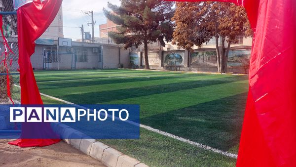 افتتاحیه زمین چمن  شهید حمیدی زاده در کانون شهید باهنر بجنورد 