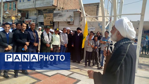 تجمع مردم قلعه‌گنج در محکومیت اسرائیل و ترور شهید سیدحسن نصرالله