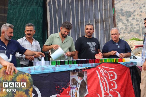 طنین نام حسین در سپیده‌دم باشت؛ از میدان خروجی تا آستانه‌ سیدمحمد