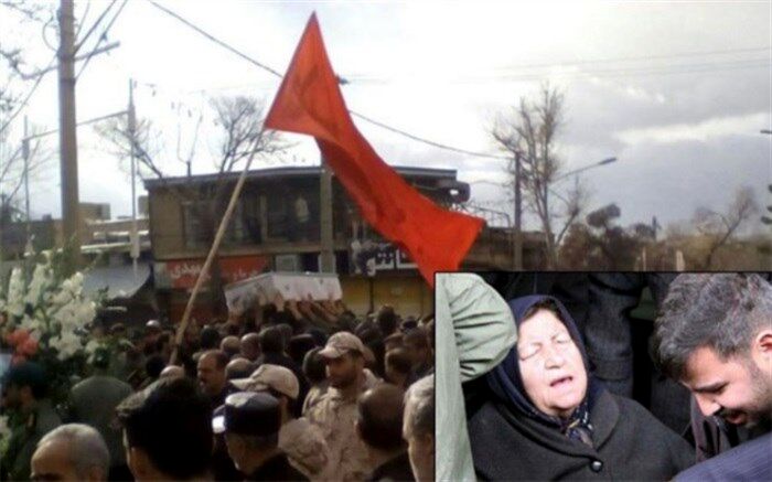 مادر شهید "عبدالرضا بروجی"  دارفانی را وداع گفت