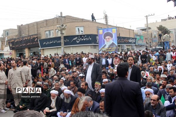 راهپیمایی 22 بهمن در زاهدان